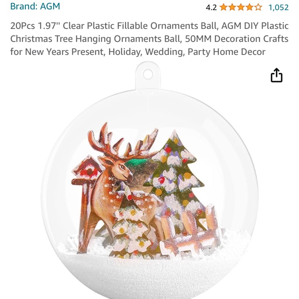 Fillable ornaments balls